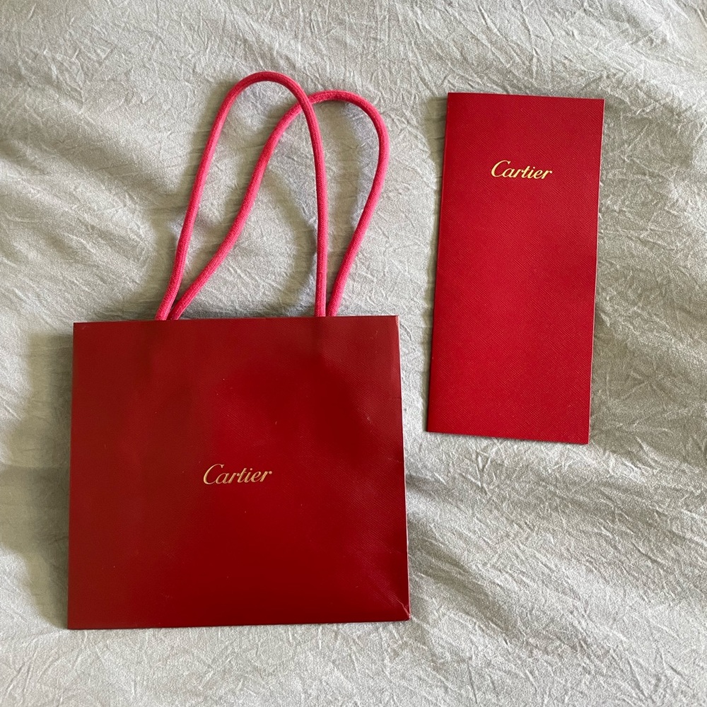 NEW Cartier bag + certificate holder